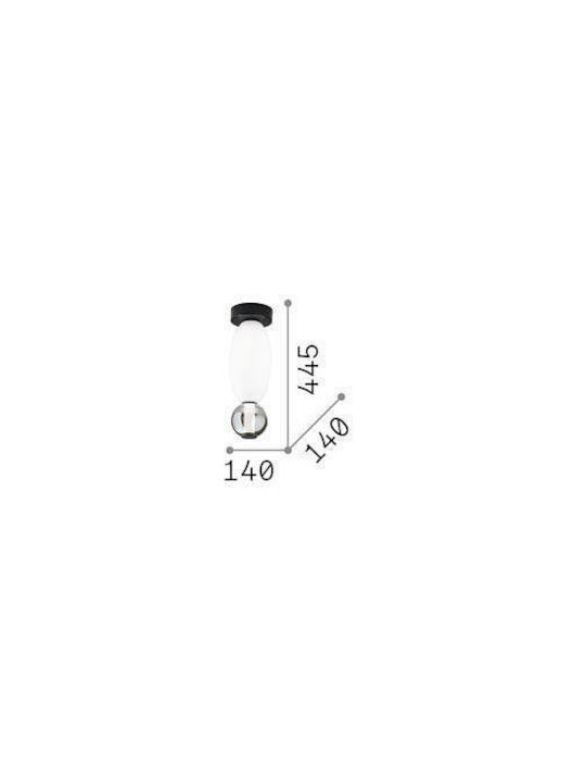 Φωτιστικό Οροφής - Πλαφονιέρα Lumiere 314235 Φ14x44,5cm Led 1450lm 18W 3000K White-Grey Ideal Lux - second view